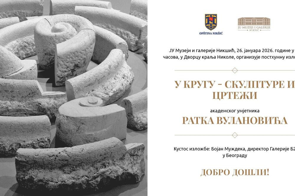 Skulpture i crteži Ratka Vulanovića u Nikšiću