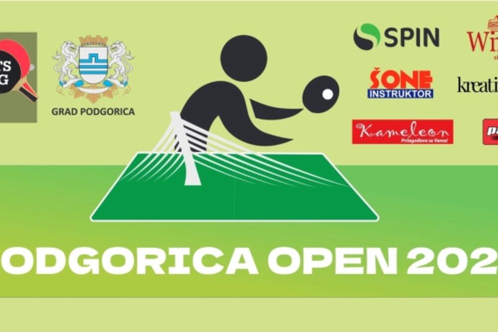 Stoni tenis: Međunarodni turnir Podgorica open 20. i 21. decembra