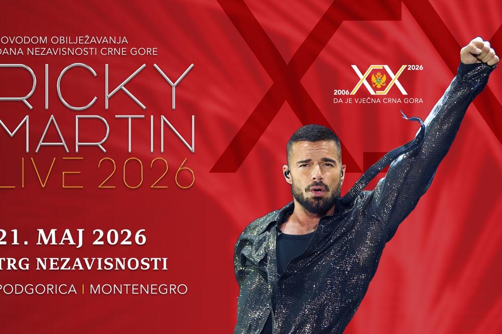 Svjetska zvijezda Riki Martin u Podgorici 21. maja!