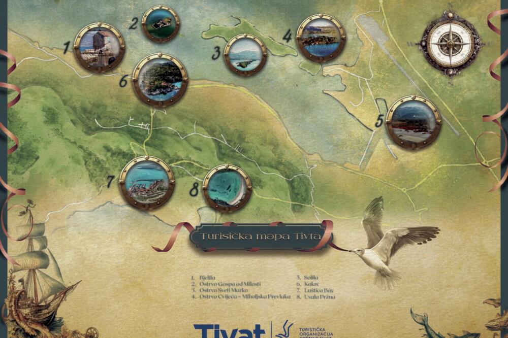 TO Tivat napravila nove turističke mape grada
