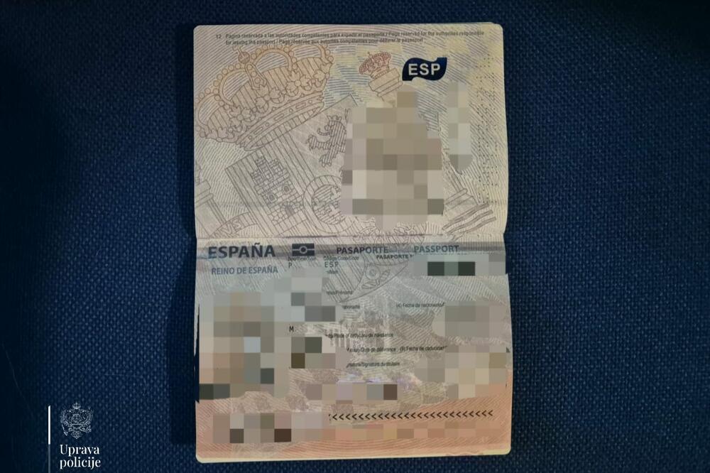 Uhapšen crnogorski državljanin zbog falsifikovanih dokumenata Španije