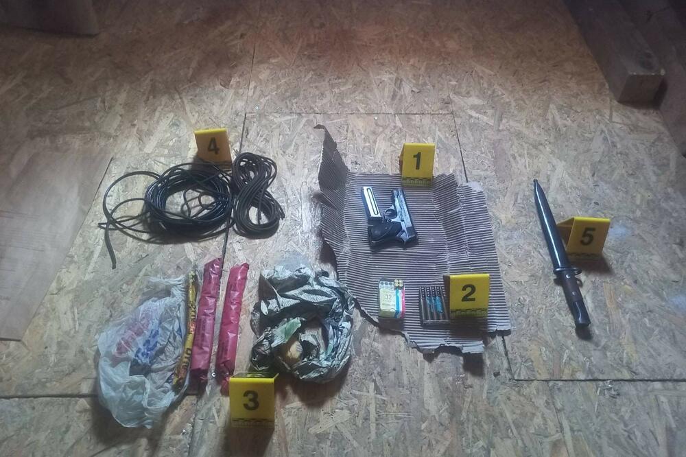UP: Krivična prijava protiv Beranca, policija pronašla više od pola kilograma eksploziva, pištolj, municiju i okvire