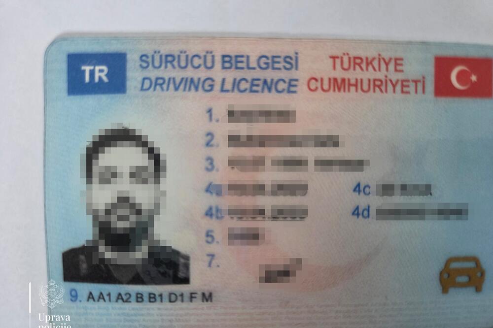 UP: Uhapšene dvije osobe, imale falsifikovane vozačke dozvole Turske i Australije