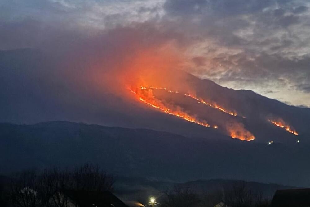 Veći požar aktivan na planini Garač, gori i u u rejonu Gostilja
