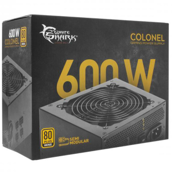 White Shark COLONEL 600W 80+ BRONZE Semi Modular