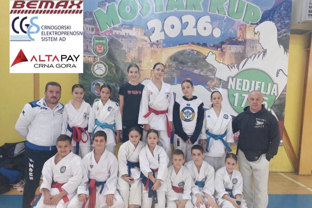 Zapažen nastup mlađih karatiskinja i karatista Budućnosti na Kupu Mostara