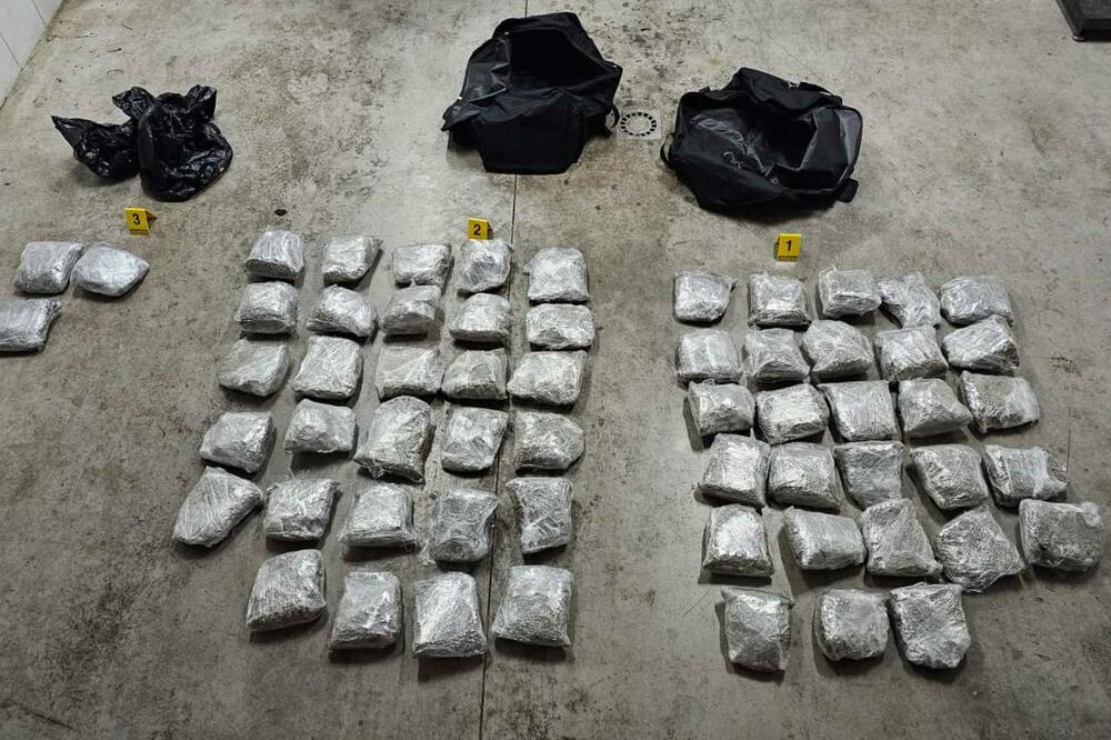 Zaplijenjeno 35 kg marihuane, uhapšen mladić iz Tuzi