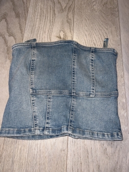 Zara denim croptop S novo