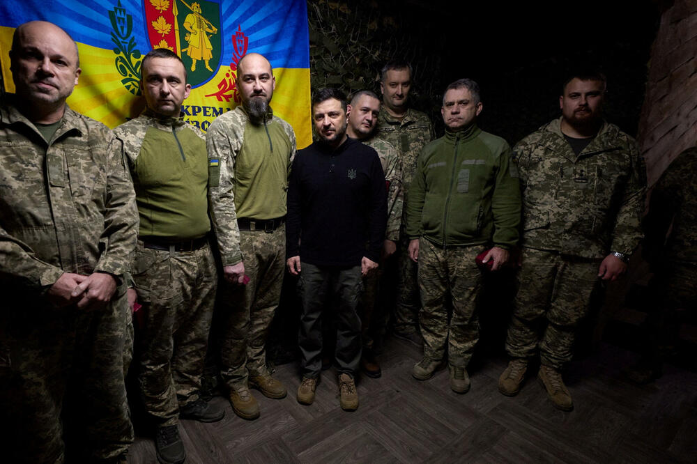 Zelenski posjetio vojnike u Zaporoškoj oblasti