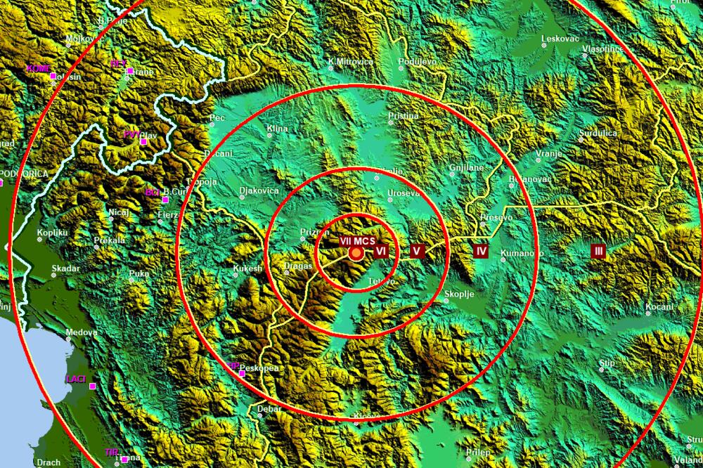 Zemljotres u Sjevernoj Makedoniji, osjetio se i dijelu Crne Gore