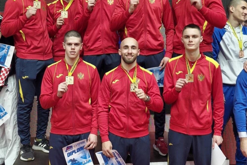Zlatni crnogorski kata tim i ekipa u borbama