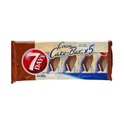 7 Days cake bar preliveni vanila 5x32 g