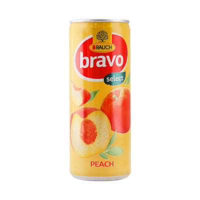 Bravo breskva 0.25 l limenka