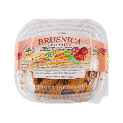 Brusnica integralno čajno pecivo sa brusnicom 180 g Zrno Zdravlja