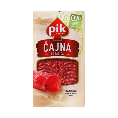 Čajna kobasica narezana 100 g vakum Pik