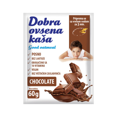Dobra ovsena kaša čokolada 60 g