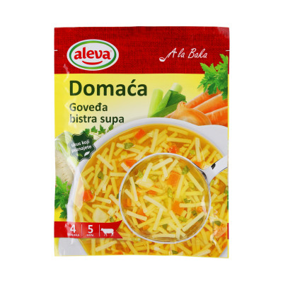 Domaća goveđa bistra supa 45 g Aleva