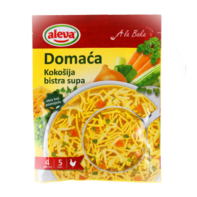 Domaća kokošija bistra supa 45 g Aleva