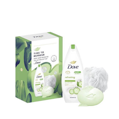 Dove gbw 3 fresh&revitalized 22/23 (gel+sapun+pufna gratis)