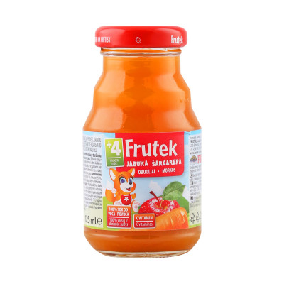 Frutek sok šargarepa jabuka 125 ml Fructal