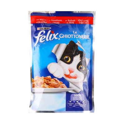 Hrana za mačke govedina 100 g Felix