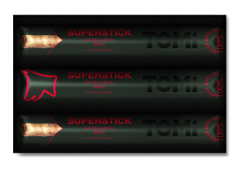 Hrana za pse štapići govedina 30g Tomi