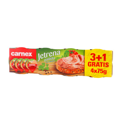Jetrena pašteta 75 g 3+1 gratis Carnex