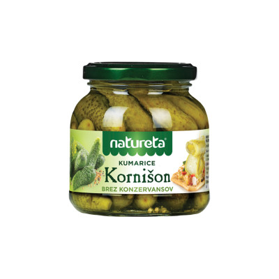Krastavci delikatesni bio 280g Natureta