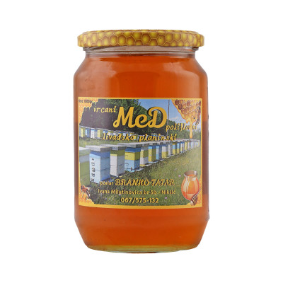 Livadsko planinski med 1 kg Tatar Branko