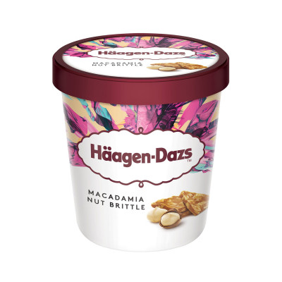 Macadamia nut brittle pint 460 ml Haagen Dazs