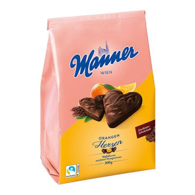 Medeno srce sa pomorandžom 300g Manner