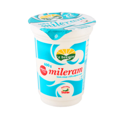 Mileram kisjelo vrhnje 22%mm 400 ml Zbregov