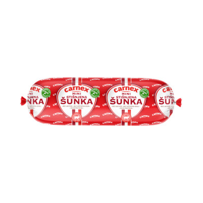 Mini stiješnjena šunka u omotu 350 g Carnex