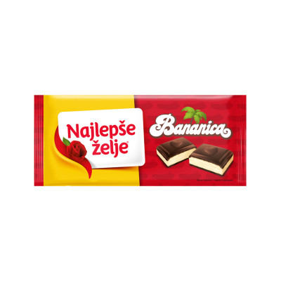Najlepše želje čokolada bananica 184g Soko Štark