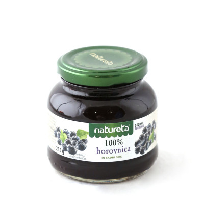Namaz borovnica 100% 215 g Natureta