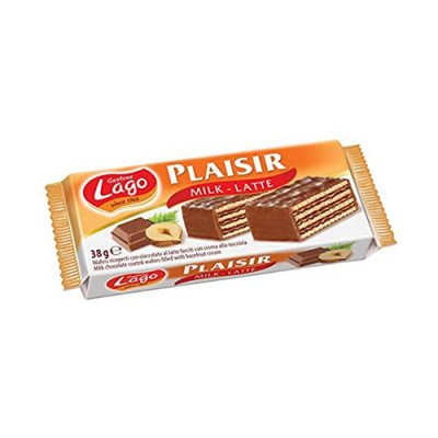 Napolitanka čokolada-lješnik krem 38 g Plaisir-Lago