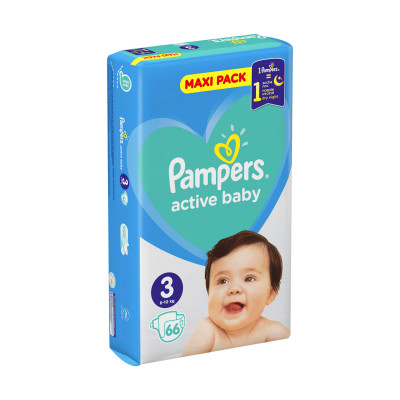 Pampers pelene act baby  3 midi vpp 66 komada
