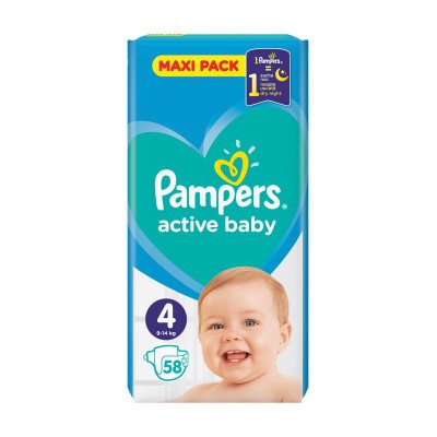 Pampers pelene act baby 4 maxi vpp 58 komada