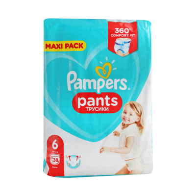 Pampers pelene pants JP 6 extra largfe 38 komada