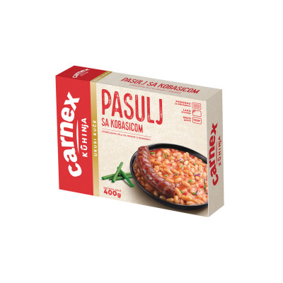 Pasulj sa kobasicom 400 g folija Carnex