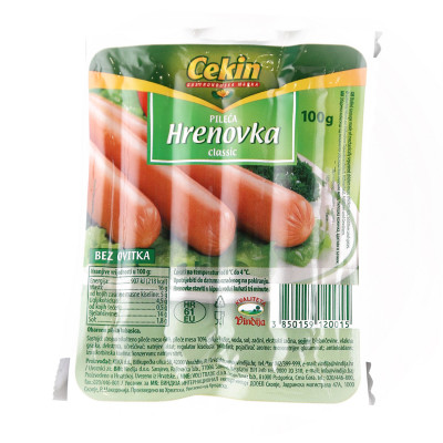 Pileća hrenovka standard 100 g Cekin