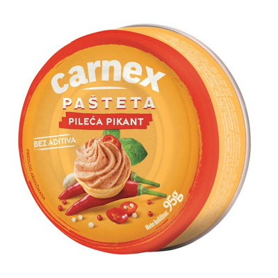 Pileća pikant pašteta 95g Carnex