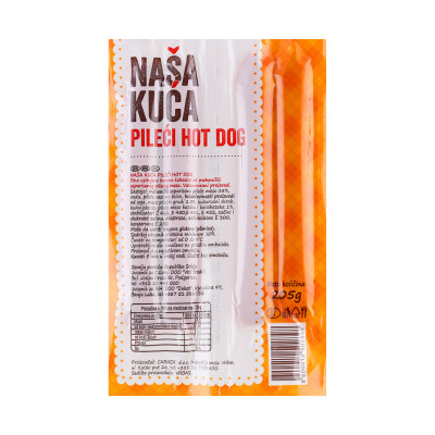 Pileći hot dog 205 g Naša kuća
