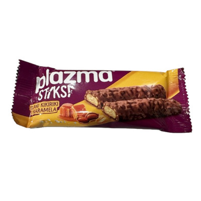 Plazma stiksi keks karamel kikiriki preliven mliječnom čokoladom 30g Bambi