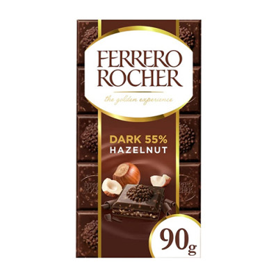 Rocher crna Čokolada sa lješnikom 90 g Frerrero