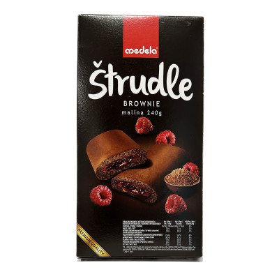 Štrudla brownie malina 240 g Medela
