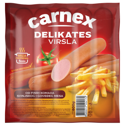 Viršla delikates 800 g Carnex