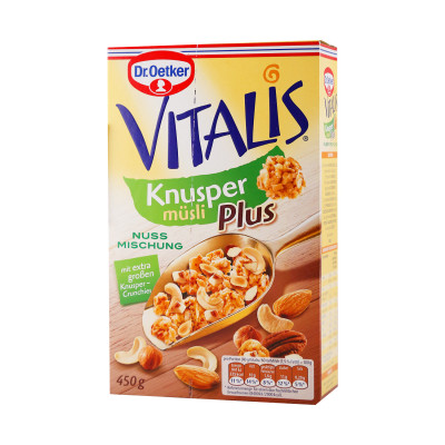 Vitalis musli krispi plus miks kostuljavog voća 450 g Dr. Oetker