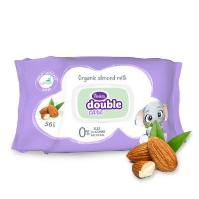 Vlažne baby maramice badem 56 kom Violeta