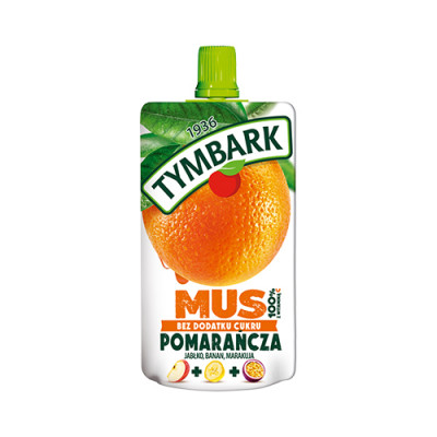 Voćni mus narandža 100% bez dodatog  šećera 120g Tymbark